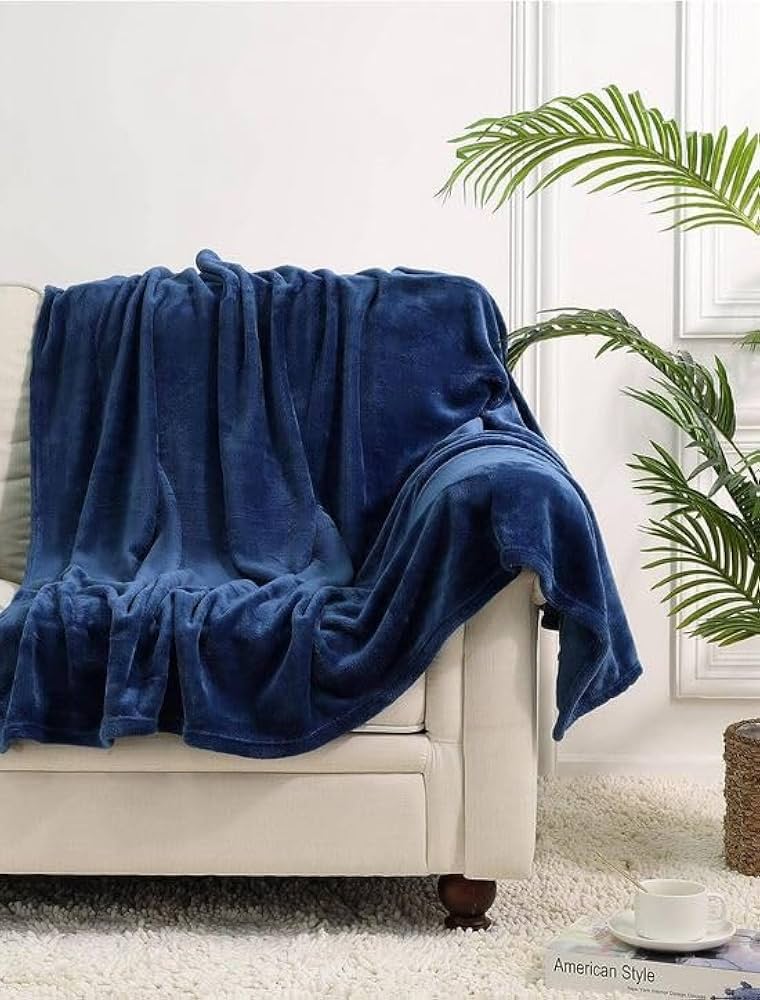 Amazon.com: Polar Fleece Throw Blanket for Couch, Twin Bed